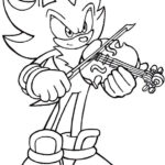 desenho para colorir sonic violino