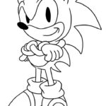 sonic para colorir